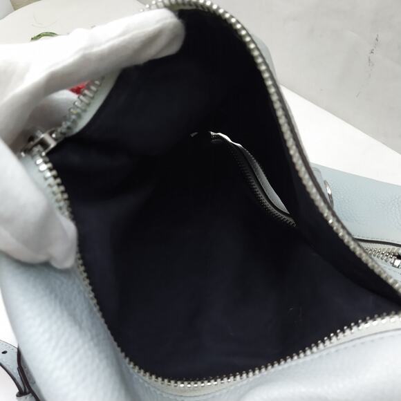 Rebecca Minkoff Sky Blue Pebbled Leather Zipper Drawstring Top Handle Backpack main image 7